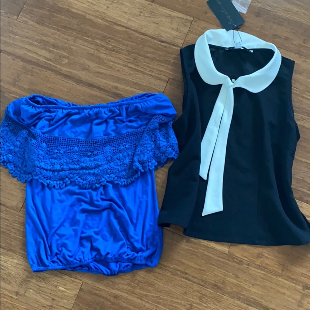 Two pinup style tops